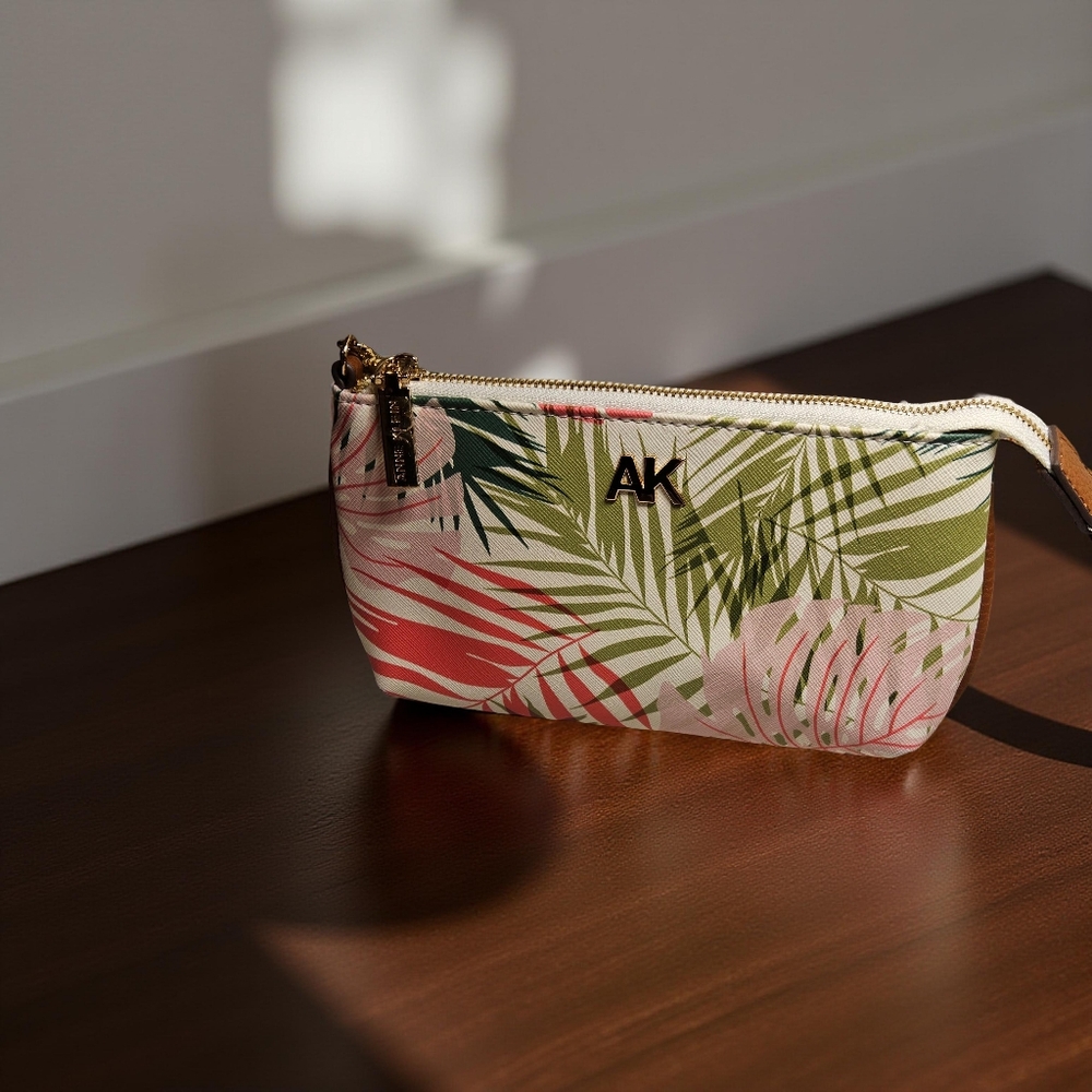 Anne Klein Palm Tropical Print Wristlet